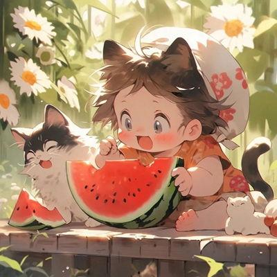 小埋吃瓜头像,揭秘二次元萌妹的另类魅力